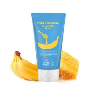 Пенка для умывания с экстрактом банана и меда Honey Banana Cleansing Foam Scinic