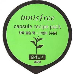Маска для лица с экстрактом зеленого чая (увлажение) INNISFREE CAPSULE RESIPE PACK GREEN TEA