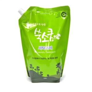Стиральный жидкий порошок в мягкой упаковке Ssook Soo Qoom Liquid LaunderyDetergent(1,6 л)