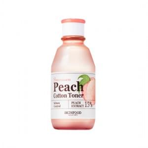 Персиковый тонер для сужения пор Skinfood Peach Cotton Toner