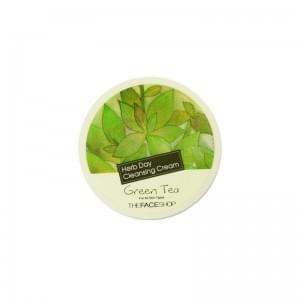 Очищающий крем для лица с зеленым чаем The Face Shop  Herb Day Massage Cream Green Tea