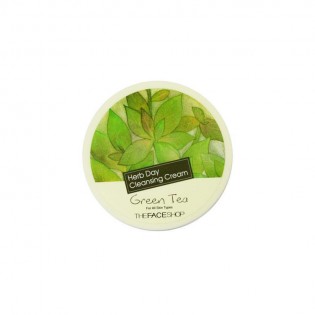 Очищающий крем для лица с зеленым чаем The Face Shop  Herb Day Massage Cream Green Tea