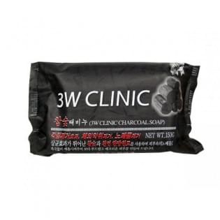 Мыло кусковое с углем 3W CLINIC Coal Soap