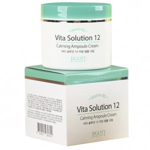 Крем для лица успокаивающий JIGOTT Vita Solution 12 Calming Ampoule Cream, 100 мл