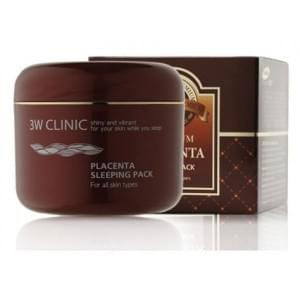 Маска для лица ночная плацентарная 3W CLINIC Placenta Sleeping Pack