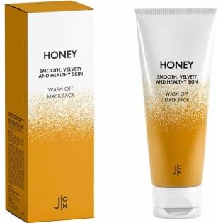 Маска для лица медовая J:ON Honey Smooth Velvety and Healthy Skin Wash Off Mask Pack, 50 гр