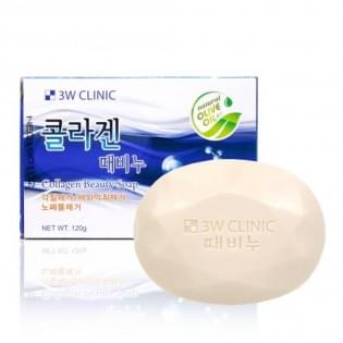 Мыло с коллагеном 3w clinic Collagen beauty Soap, 120 гр