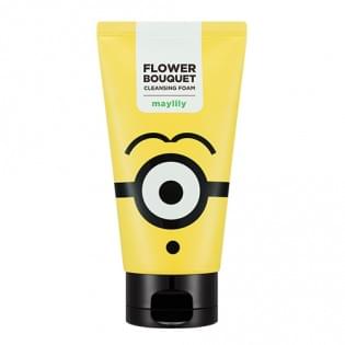 Очищающая пенка для повышения эластичности Flower Bouquet Maylily Cleansing Foam Minions Edition