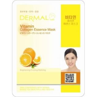 Маска для лица тканевая с витамином С и коллагеном Dermal Vitamin Collagen Essence Mask