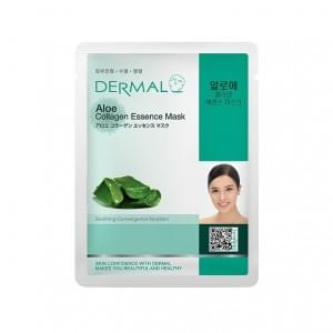 Маска для лица тканевая с алоэ и коллагеном - успокаивающая Dermal Aloe Collagen Essence Mask