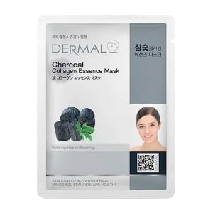 Маска для лица тканевая с углем и коллагеном Dermal Charcoal Collagen Essence Mask
