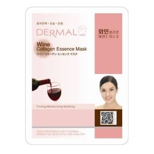 Маска для лица тканевая с красным вином и коллагеном Dermal Wine Collagen Essence Mask