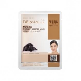 Маска для лица с маслом норки и коллагеном Dermal COLLAGEN ESSENCE MASK MINK OIL