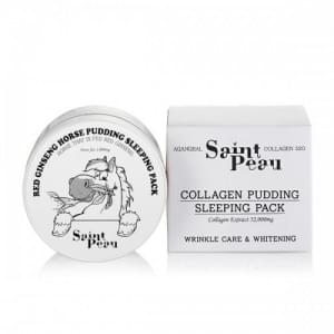 Ночная маска с женьшенем и лошадиным маслом SaintPeau Red Ginseng Horse Pudding Sleeping Pack