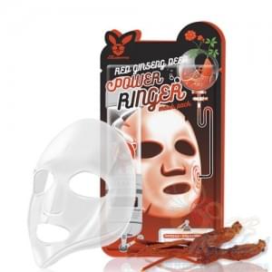 Тканевая маска для лица с красным женьшенем ELIZAVECCA RED gInseng DEEP PQWER Ringer mask pack