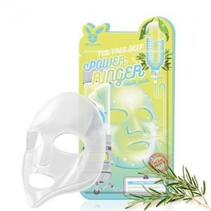 Тканевая маска для лица Чайное Дерево ELIZAVECCA TEA TREE DEEP POWER Ringer mask pack