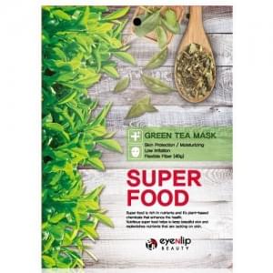 Тканевая маска для лица тканевая EYENLIP SUPER FOOD GREEN TEA MASK