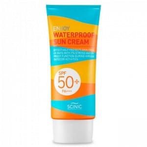 Солнцезащитный крем водоотталкивающий Enjoy Waterproof sun cream SPF50+PA+++ от Scinic 