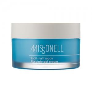 Многофункциональный гель-крем с экстрактом улитки Missonell Snail multi repair absolute gel cream, 50 мл.