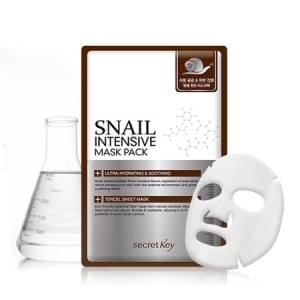 Маска для лица тканевая с муцином улитки Secret Key Snail Intensive Mask Pack