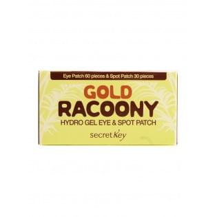 Патчи для глаз гидрогелевые Secret Key Gold Racoony Hydrogel & Spot Patch, 60 шт.