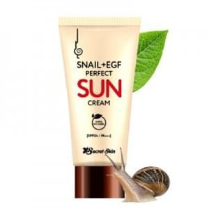 Крем для лица солнцезащитный с экстрактом улитки SNAIL+EGF PERFECT SUN CREAM Secret Skin, 50 мл. 