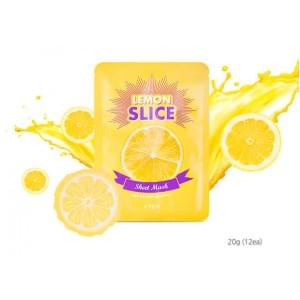 Увлажняющие маски-слайсы локальные с лимоном A'PIEU Lemon Slice Sheet Mask.