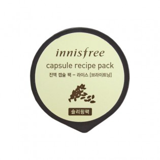 Ночная маска для лица с рисом INNISFREE CAPSULE RESIPE PACK RISE 