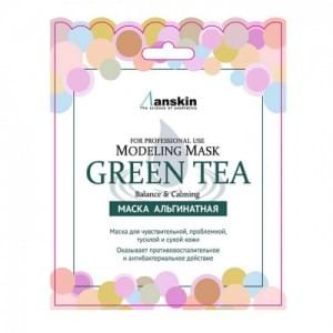 Маска альгинатная с экстрактом зеленого.чая успокаивающая (саше) ANSKIN Green Tea Modeling Mask, 25 гр.