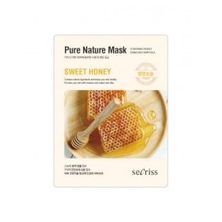 Маска для лица тканевая с медом ANSKIN Secriss Pure Nature Mask Pack-Sweet honey
