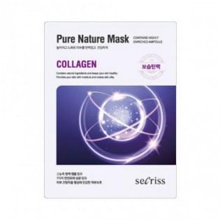 Маска для лица тканевая с коллагеном Anskin Secriss Pure Nature Mask Pack- Collagen 