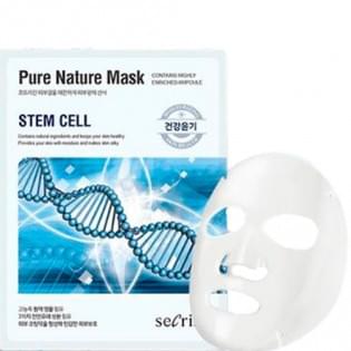 Маска для лица тканевая со стволовыми клетками антивозрастная ANSKIN Secriss Pure Nature Mask Pack- Stem cell