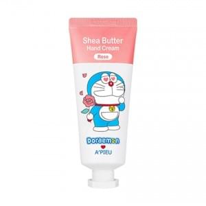 Крем для рук с маслом ши и ароматом розы A'PIEU Shea Butter Hand Cream (Rose) [Doraemon Edition]
