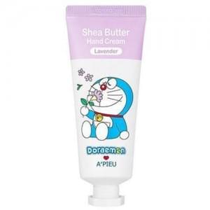 Крем для рук с маслом ши и ароматом лаванды A'PIEU Shea Butter Hand Cream (Lavender) [Doraemon Editi