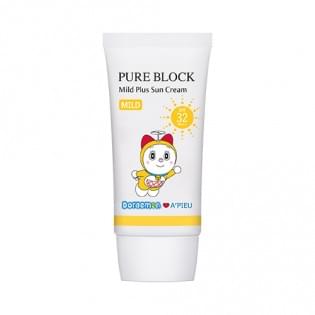 Крем солнцезащитный A'PIEU Pure Block Mild Plus Sun Cream SPF32/PA++ [Doraemon Edition]