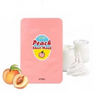 Маска для лица тканевая йогуртная с персиком A'PIEU Peach & Yogurt Sheet Mask