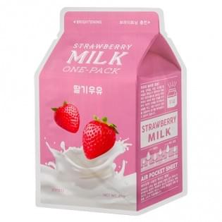 Маска для лица тканевая клубничная A'PIEU Strawberry Milk One-Pack