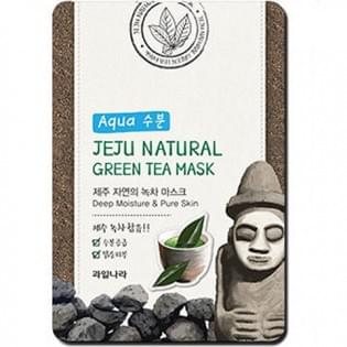 Маска для лица успокаивающая WELCOS Jeju Nature's Green Tea Mask