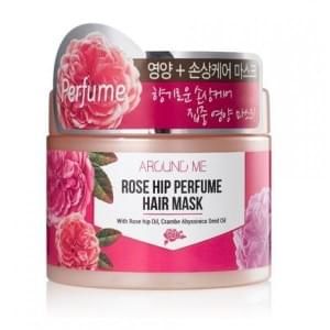 Маска для поврежденных волос с маслом шиповника WELCOS Around me Rose Hip Perfume Hair Mask