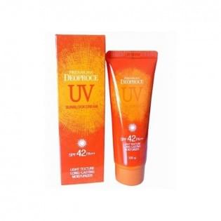 Крем солнцезащитный для лица и тела PREMIUM DEOPROCE UV SUNBLOCK CREAM SPF42 PA++ 100g