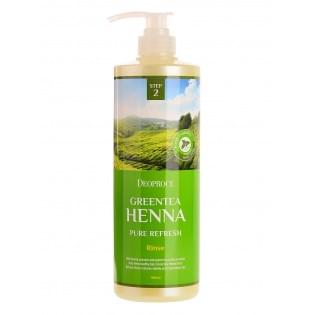 Бальзам для волос с зеленым чаем и хной DEOPROCE RINSE - GREENTEA HENNA PURE REFRESH