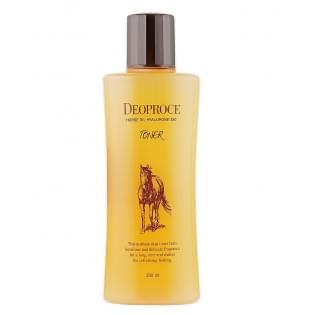 Тонер с гиалуроновой кислотой и лошадиным жиром Deoproce Horse Oil Hyalurone Toner