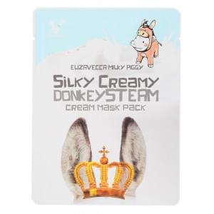 Маска тканевая с паровым кремом Elizavecca Silky Creamy donkey Steam Cream Mask Pack