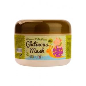 Крем-маска ночная с муцином улитки ELIZAVECCA Glutinous Mask 80% Snail Cream
