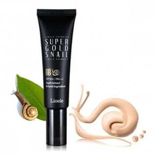 ББ крем с экстратом улитки и золотом Lioele Super Gold Snail BB, SPF50 #21 Natural Beige