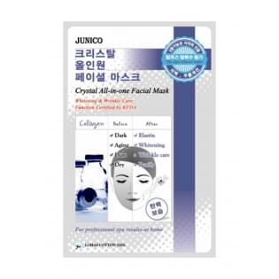 Маска тканевая c коллагеном Mijin Junico Crystal All-in-one Facial Mask Collagen 