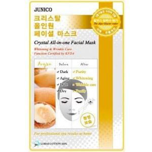 Маска тканевая c аргановым маслом Mijin Junico Crystal All-in-one Facial Mask Argan 