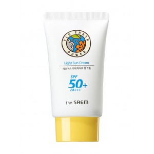 Крем легкий солнцезащитный The SAEM SPF50 Eco Earth Power Light Sun Cream SPF50+ PA+++ (15' NEW)