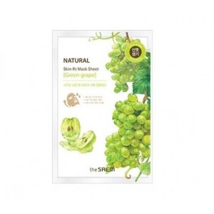 Маска тканевая виноград The SAEM Natural Skin Fit Mask Sheet [green grape] 