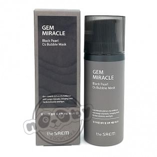 Маска кислородная с экстрактом жемчуга The SAEM Gem Miracle Black Pearl O2 Bubble Mask